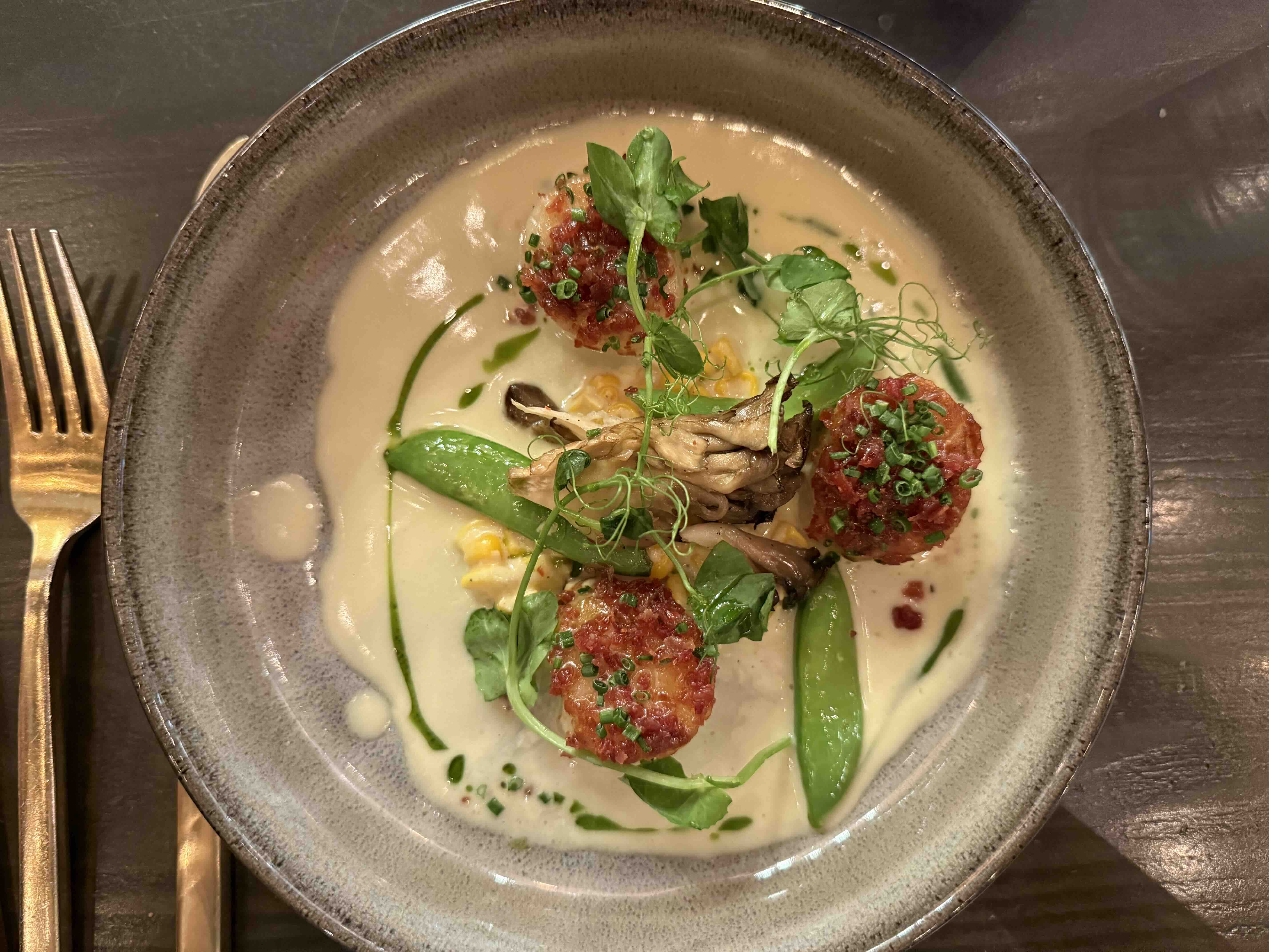 Scallop, Mushroom, Cream Sauce